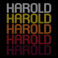 Harold Retro Wordmark Pattern Vintage Style Cropped Sweater | Artistshot