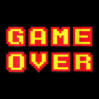 Womens Game Over Vintage Retro Video Games Gaming Gift Arcade V Neck T Kids Cap | Artistshot