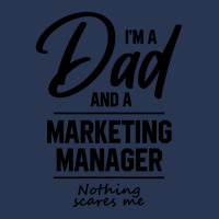 I'm A Dad And Marketing Manager - Funny Job Ladies Denim Jacket | Artistshot