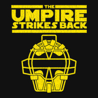 Mens The Umpire Strikes Back Baseball Metal Print Horizontal | Artistshot