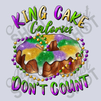 Mardi Gras King Cake Calories Don't Count Fleece Short | Artistshot