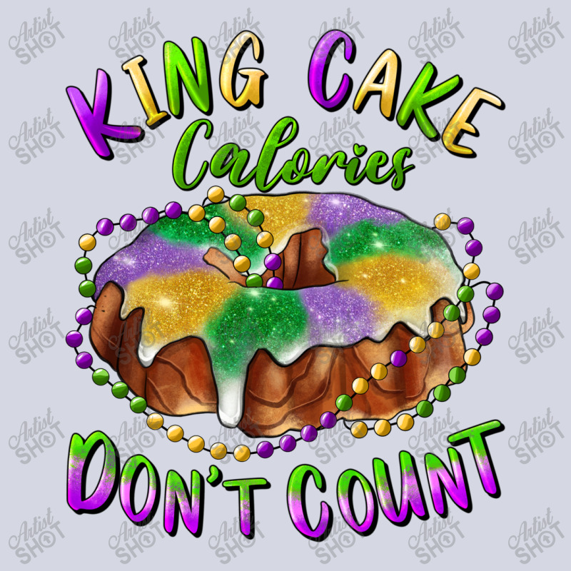 Mardi Gras King Cake Calories Don't Count Fleece Short | Artistshot