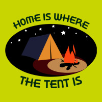 Home Is Tent Funny Landscape Canvas Print | Artistshot