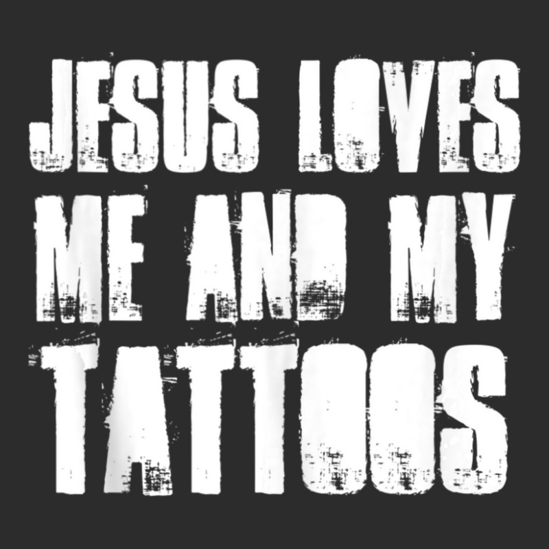 Jesus Loves Me And My Tattoos Funny Christian And Tattooed Exclusive T-shirt by thangdinhsinhelf | Artistshot