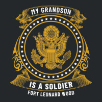 My Grandson Is A Soldier At Fort Leonard Wood Basic Training Premium T Crewneck Sweatshirt | Artistshot