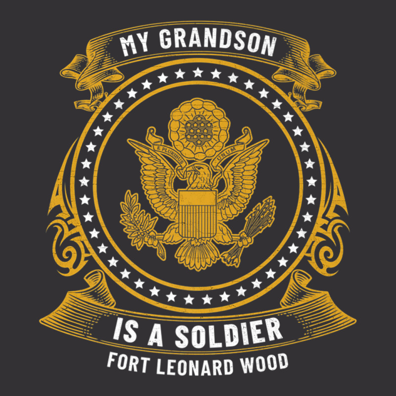 My Grandson Is A Soldier At Fort Leonard Wood Basic Training Premium T Vintage Hoodie by cm-arts | Artistshot