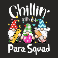 Paraprofessional Para Squad Chillin Gnomes Christmas Teacher Ladies Fitted T-shirt | Artistshot