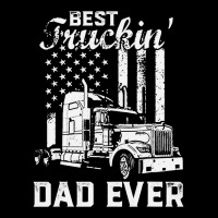 Best Truckin Dad Ever American Flag Father's Day T Shirt Youth Sweatshirt | Artistshot