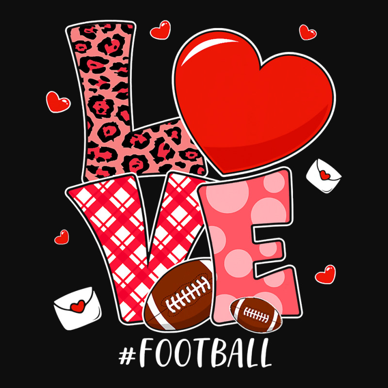 American Football Cute Valentines Day Couple Hearts Football Sports Lo Crop Top by coolquirrell | Artistshot