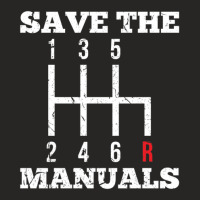 Save The Manuals Transmission Muscle Car Ladies Fitted T-shirt | Artistshot