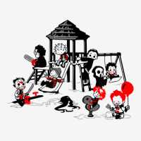 Horror Playground Children In Scary Movie Character Costumes T Shirt Skinny Tumbler | Artistshot