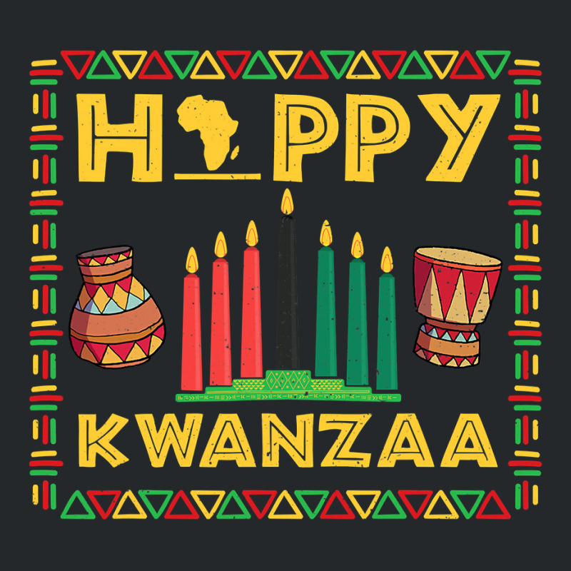 Happy Kwanzaa Kinara Candles Principles African American T Shirt Crewneck Sweatshirt by MleczynskiShae | Artistshot