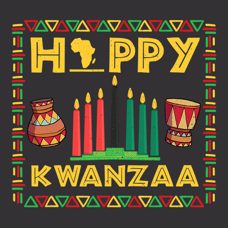 Happy Kwanzaa Kinara Candles Principles African American T Shirt Vintage Short by MleczynskiShae | Artistshot