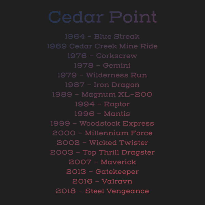 Cedar Point Timeline Ladies Polo Shirt by cm-arts | Artistshot