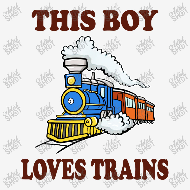 This Boy Loves Trains Gift Train Wagon Lover Classic T-shirt by CRV | Artistshot