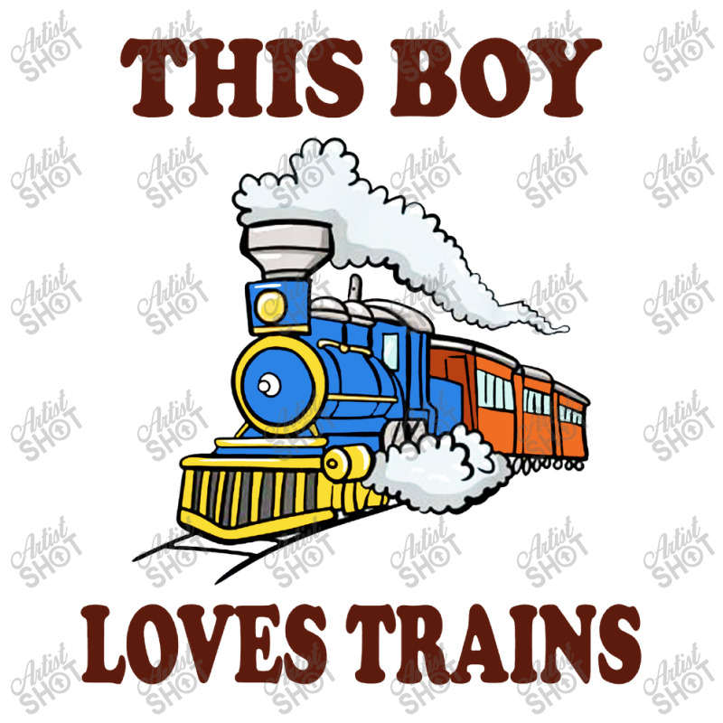 This Boy Loves Trains Gift Train Wagon Lover Baby Bodysuit by CRV | Artistshot