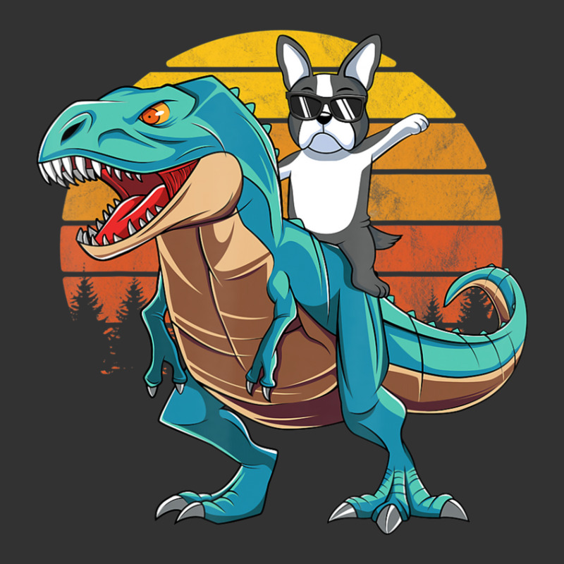 Boson Errier Dog Riding Dinosaur Rex Boys Baby Bodysuit by Konlasa6638 | Artistshot