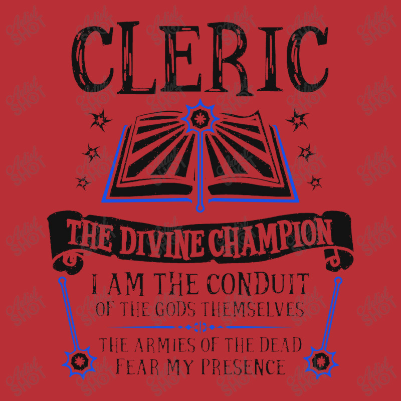 Cleric, The Divine Champion Dungeons & Dragons (black) T-Shirt by danukembar | Artistshot