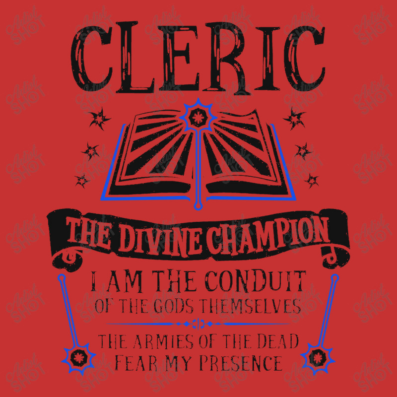 Cleric, The Divine Champion Dungeons & Dragons (black) V-Neck Tee by danukembar | Artistshot