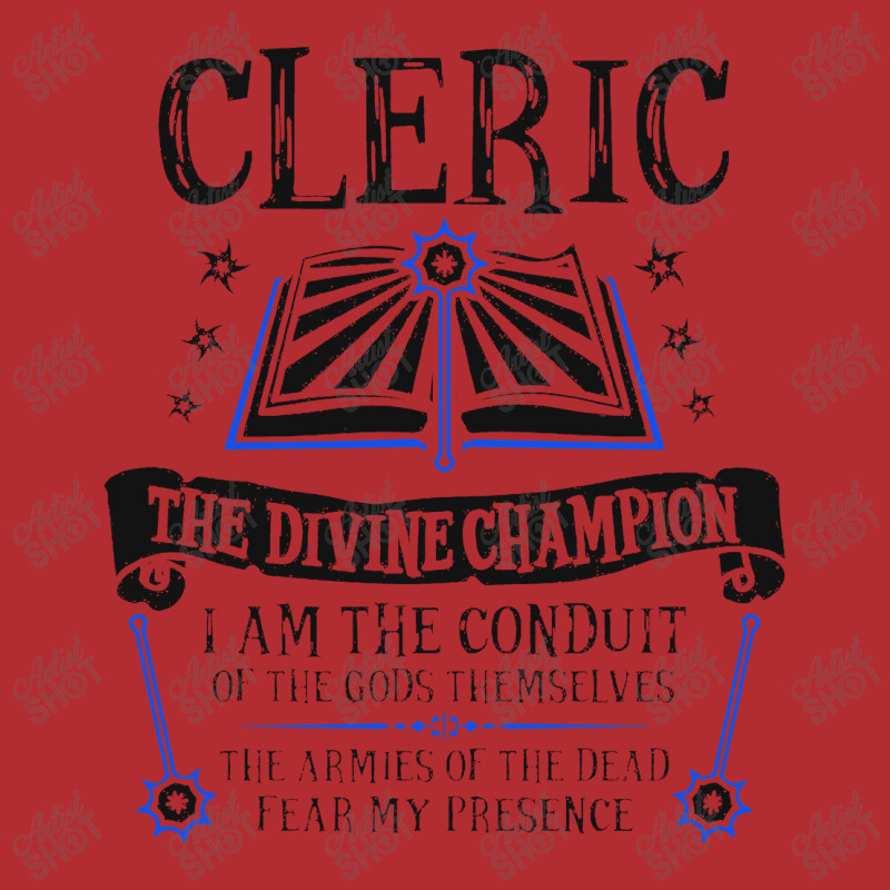 Cleric, The Divine Champion Dungeons & Dragons (black) Ladies Fitted T-Shirt by danukembar | Artistshot