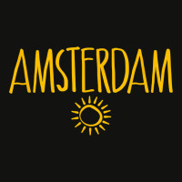 Amsterdam Drawing Of Sun Amber Print T Shirt Scorecard Crop Tee | Artistshot