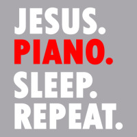 Jesus Piano Sleep Repeat Christian Music Youth 3/4 Sleeve | Artistshot