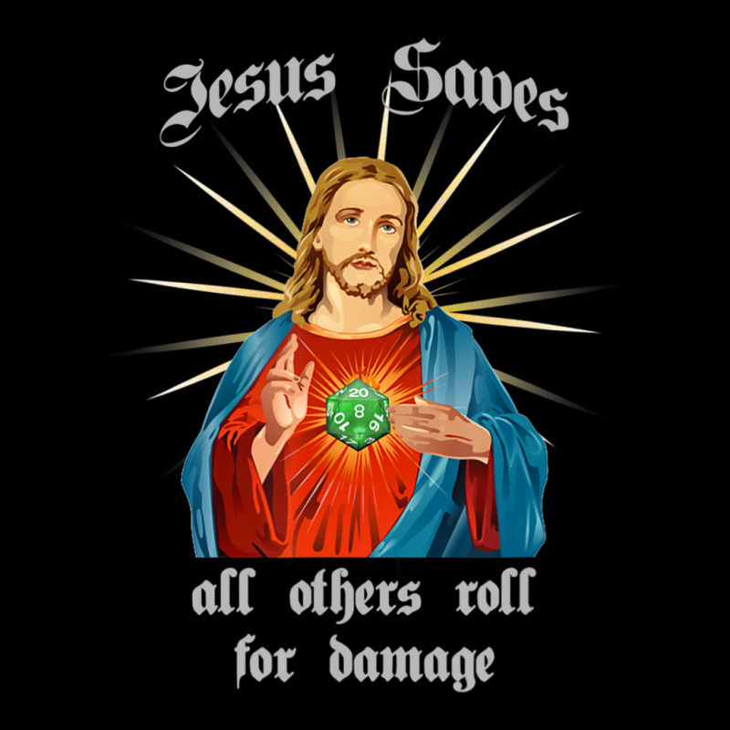 Jesus Saves All Others Roll For Damage D20 Rpg Retro Youth Jogger by thangdinhsinhelf | Artistshot