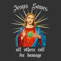 Jesus Saves All Others Roll For Damage D20 Rpg Retro Baby Bodysuit | Artistshot