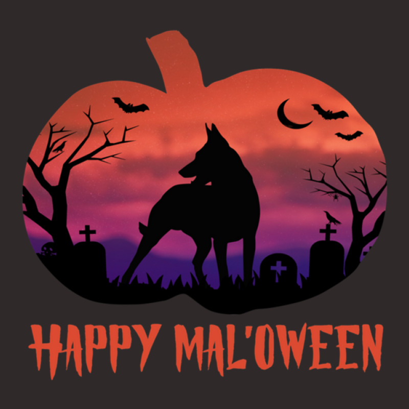 Happy Mal'oween - Belgian Malinois Halloween Dog Gift Racerback Tank by cm-arts | Artistshot