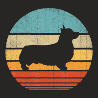 Corgi Retro Vintage 60s 70s Sunset Dog Lovers Men Women Ladies Fitted T-shirt | Artistshot