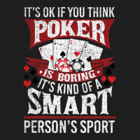 Funny Poker Smart Sport Distressed Texas Hold Em Card Game Pullover Ho Classic T-shirt | Artistshot