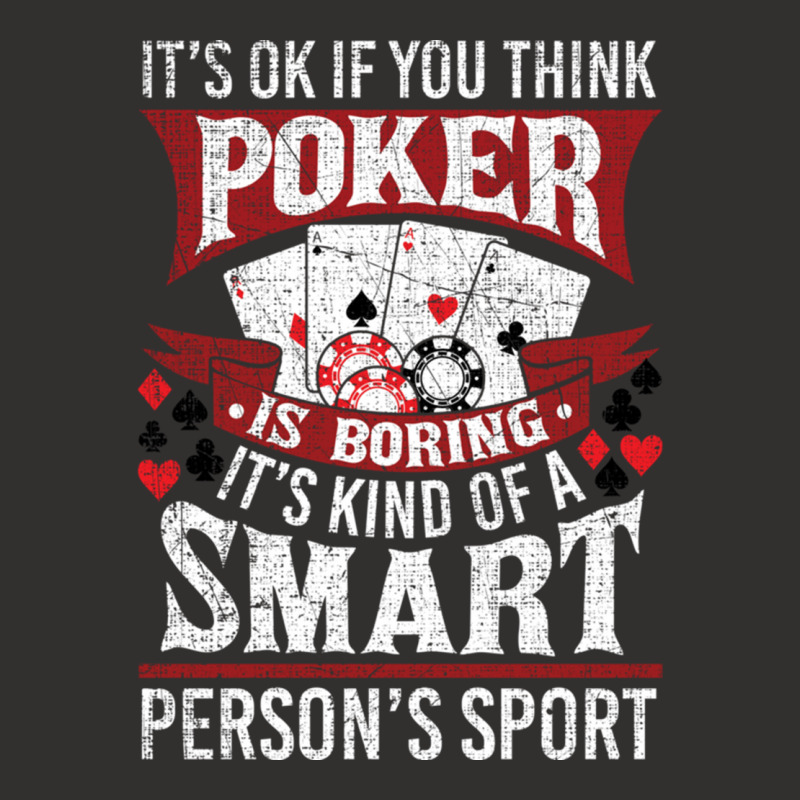 Funny Poker Smart Sport Distressed Texas Hold Em Card Game Pullover Ho Champion Hoodie by cm-arts | Artistshot