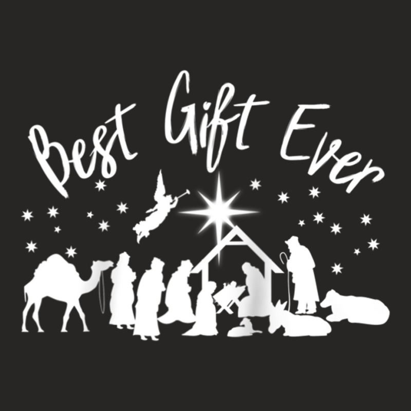 Best Gift Ever Christian Christmas Jesus Nativity Religious Raglan Bas Ladies Fitted T-Shirt by cm-arts | Artistshot