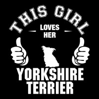 This Girl Loves Yorkshire Terriers Cropped Sweater | Artistshot