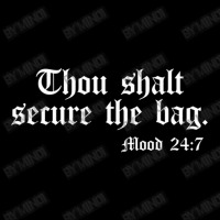 Thou Shalt Secure The Bag Mood 247 Inspirational Men's Long Sleeve Pajama Set | Artistshot