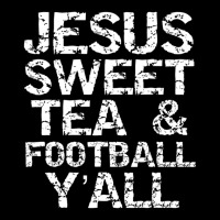 Jesus Sweet Tea & Football Y'all Southern Christian V-neck Tee | Artistshot