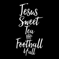 Jesus Sweet Tea And Football Yall Cute Christian Adjustable Cap | Artistshot