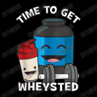 Time To Get Wheysted Protein Shake Cartoon Gym Pocket T-shirt | Artistshot