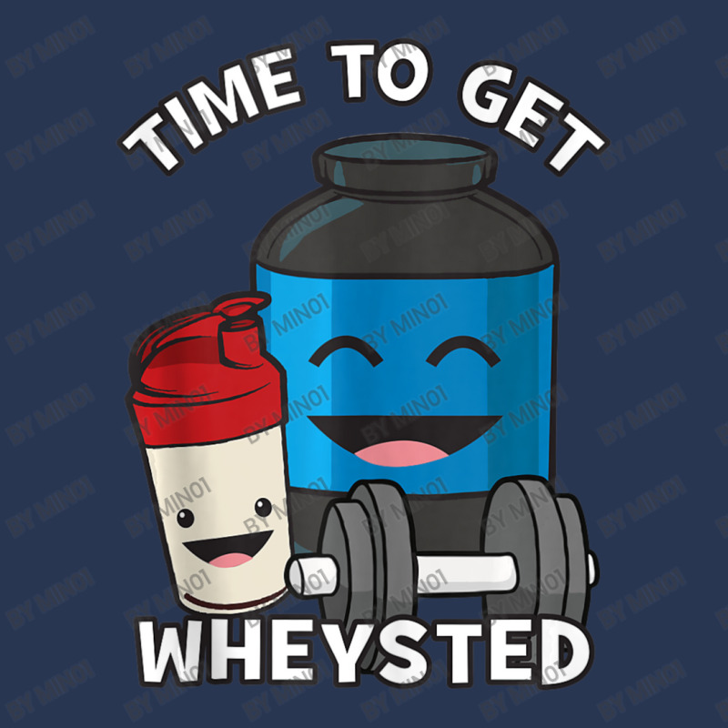 Time To Get Wheysted Protein Shake Cartoon Gym Men Denim Jacket | Artistshot