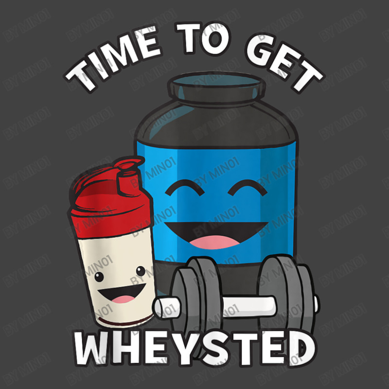 Time To Get Wheysted Protein Shake Cartoon Gym Vintage T-shirt | Artistshot