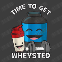 Time To Get Wheysted Protein Shake Cartoon Gym Men's Polo Shirt | Artistshot