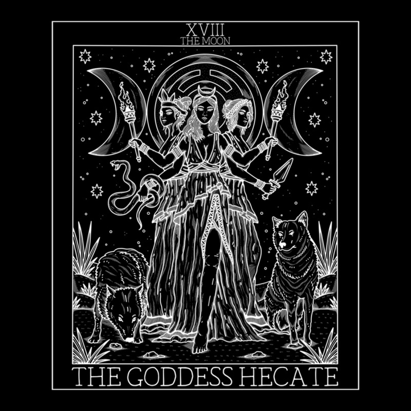 Hecate Tarot Card Triple Moon Goddess Witch Wiccan Pagan Sweatshirt Adjustable Cap by cm-arts | Artistshot