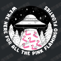 Ufo Alien Abduction Pink Flamingo Pool Float Fan Crewneck Sweatshirt | Artistshot