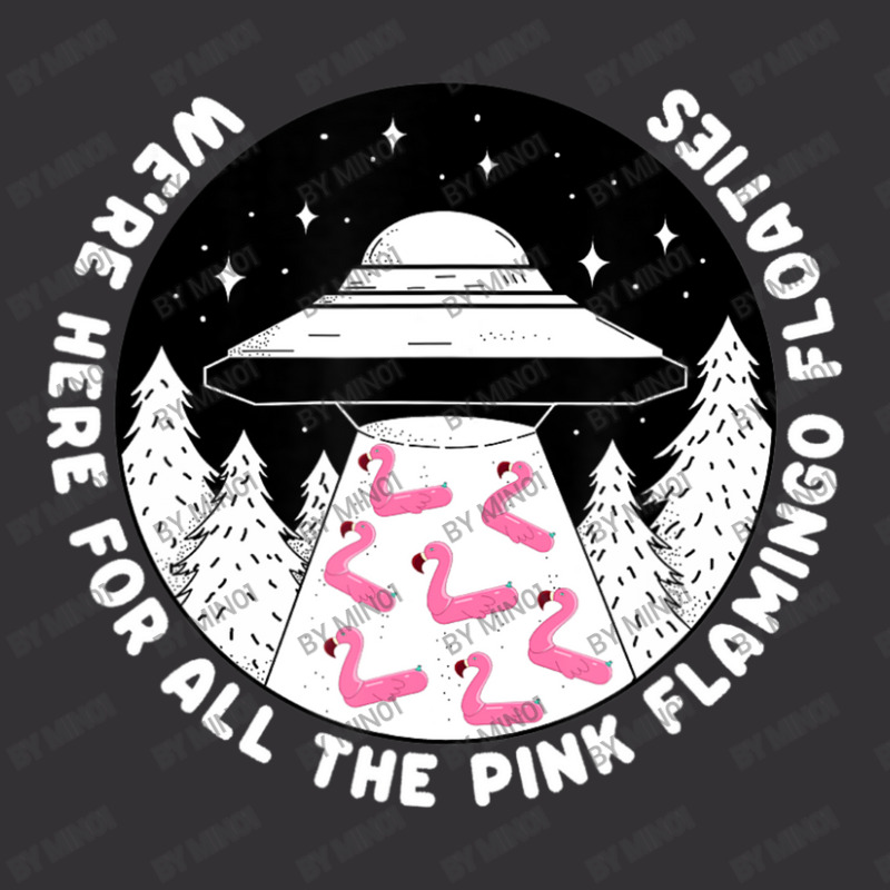 Ufo Alien Abduction Pink Flamingo Pool Float Fan Vintage Hoodie And Short Set | Artistshot