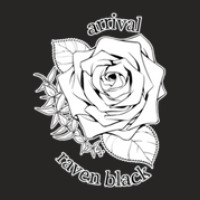 Raven Black Arrival Rose 1 Ladies Fitted T-shirt | Artistshot