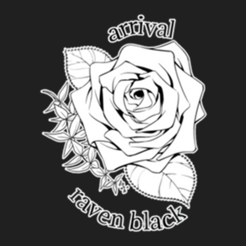 Raven Black Arrival Rose 1 Ladies Polo Shirt by MickeyRobison | Artistshot