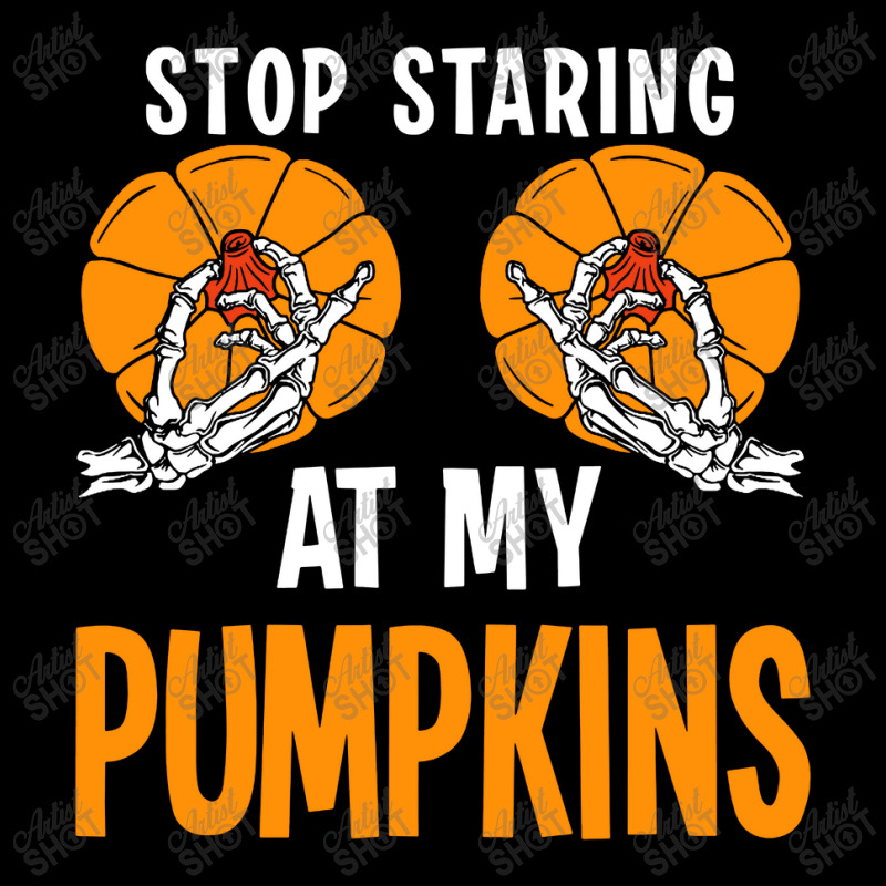 Stop Staring At My Pumpkins Cropped Hoodie by Luna Shop | Artistshot