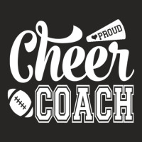 Proud Cheer Coach Megaphone & Football Cheer Coach Ladies Fitted T-shirt | Artistshot