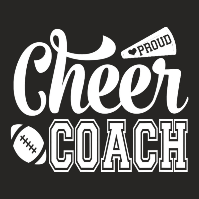 Proud Cheer Coach Megaphone & Football Cheer Coach Ladies Fitted T-Shirt by Kemriban527 | Artistshot