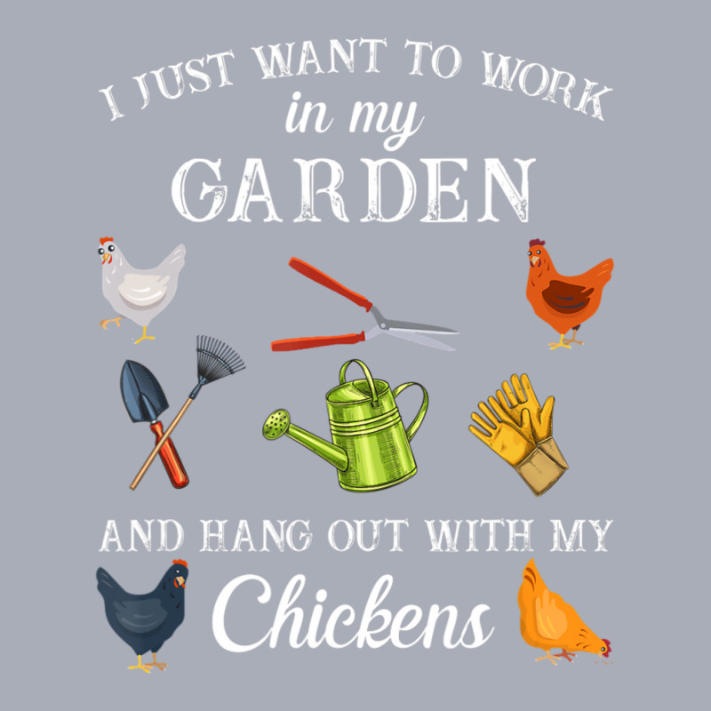 Work In My Garden Hangout With My Chickens Gardening Tank Dress by cm-arts | Artistshot